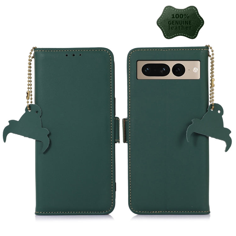 Custodia per telefono in pelle magnetica RFID in vera pelle, For iPhone 14, For Google Pixel 7 Pro, For Google Pixel 7, For Samsung Galaxy A54 5G, For Samsung Galaxy S22+ 5G, For Samsung Galaxy S22 5G