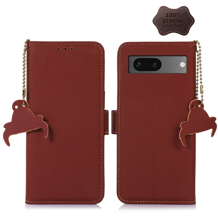 Custodia per telefono in pelle magnetica RFID in vera pelle, For iPhone 14, For Google Pixel 7 Pro, For Google Pixel 7, For Samsung Galaxy A54 5G, For Samsung Galaxy S22+ 5G, For Samsung Galaxy S22 5G