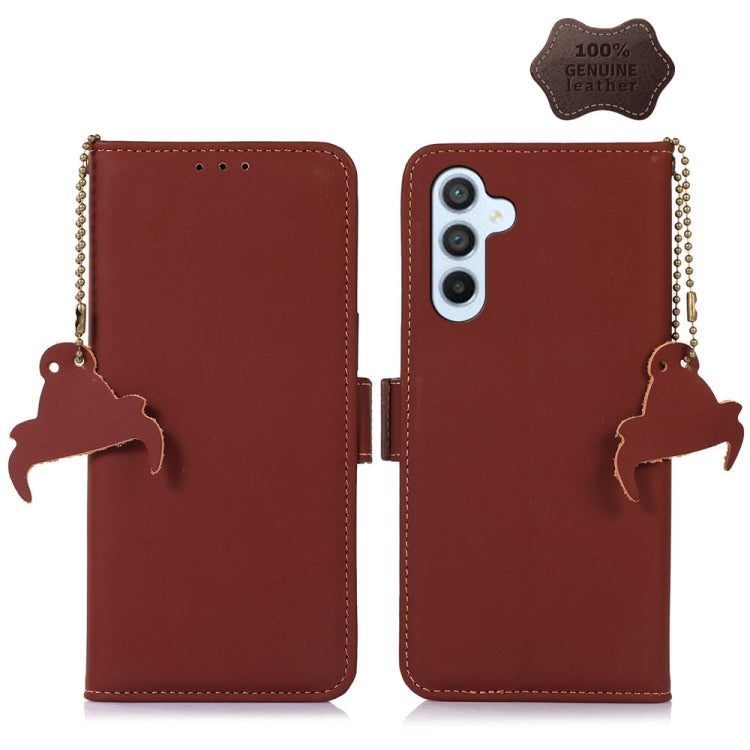 Custodia per telefono in pelle magnetica RFID in vera pelle, For iPhone 14, For Google Pixel 7 Pro, For Google Pixel 7, For Samsung Galaxy A54 5G, For Samsung Galaxy S22+ 5G, For Samsung Galaxy S22 5G