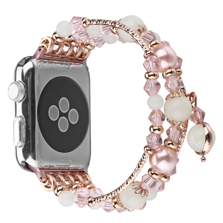 Cinturino in agata luminosa, For Apple Watch 5 & 4 40mm / 3 & 2 & 1 38mm, For Apple Watch Ultra 49mm / Series 8&7 45mm / SE 2&6&SE&5&4 44mm / 3&2&1 42mm