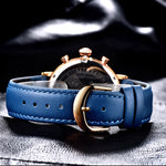 Orologio multifunzionale in pelle da uomo impermeabile al quarzo, OCHSTIN 6076C