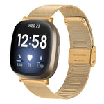 Cinturino metallo con fibbia Milano per Fitbit Sense 2
