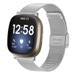 Cinturino metallo con fibbia Milano per Fitbit Sense 2