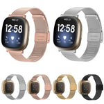 Cinturino metallo con fibbia Milano per Fitbit Sense 2