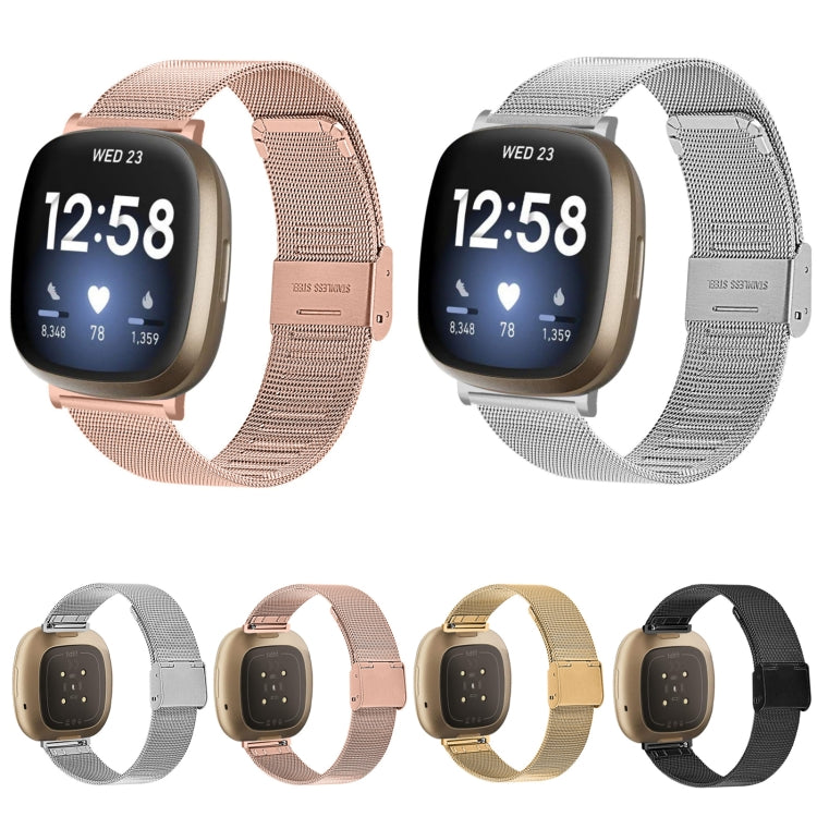 Cinturino metallo con fibbia Milano per Fitbit Sense 2