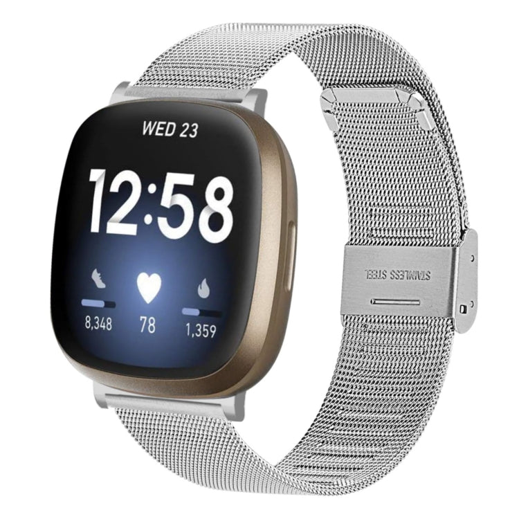 Cinturino metallo con fibbia Milano per Fitbit Sense 2