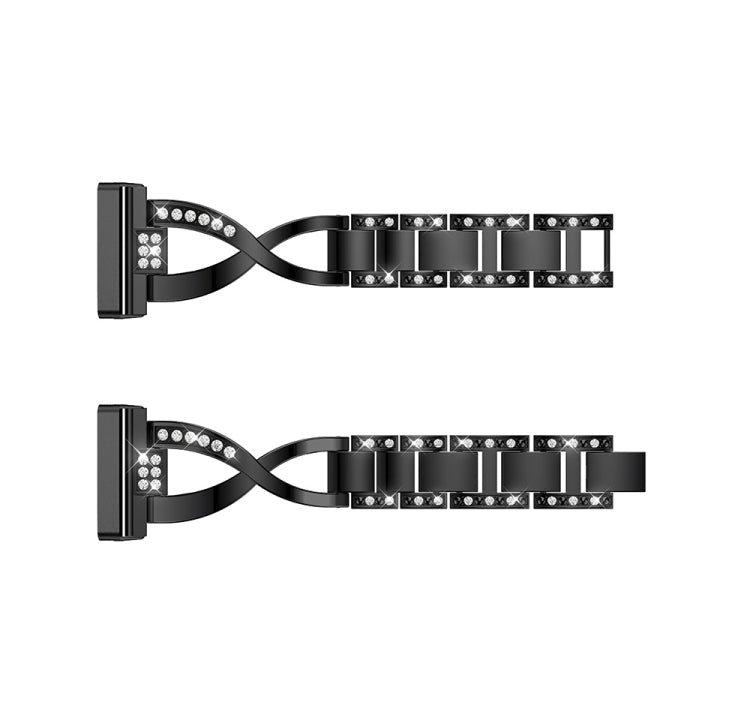 Cinturino universale in metallo con diamanti, For Fitbit Versa 3 / Sense, For Fitbit Versa 4 / Sense 2