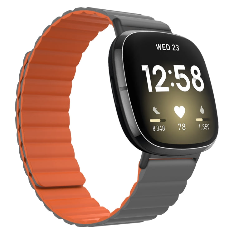 Cinturino universale in silicone magnetico, For Fitbit Versa 3 / Sense, For Fitbit Versa 4 / Sense 2