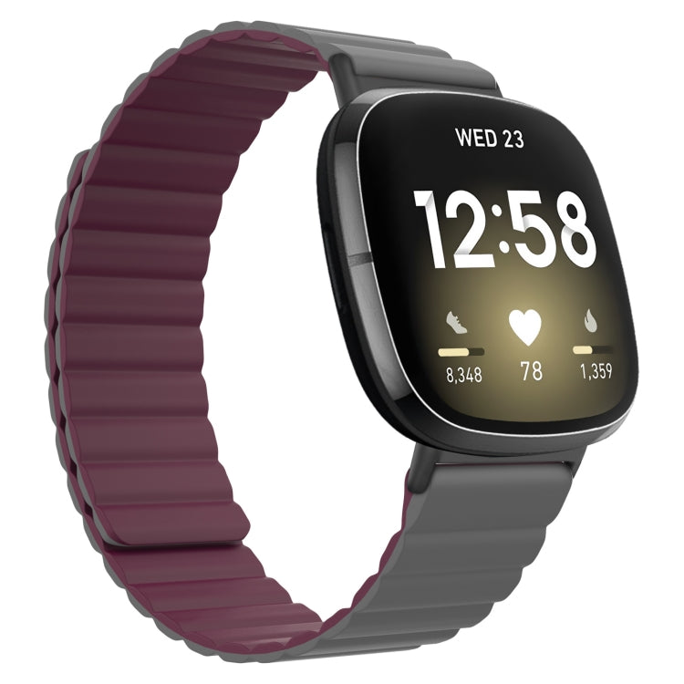 Cinturino universale in silicone magnetico, For Fitbit Versa 3 / Sense, For Fitbit Versa 4 / Sense 2