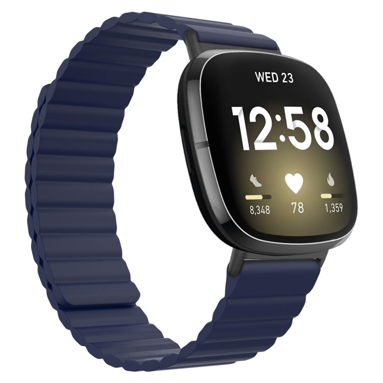 Cinturino universale in silicone magnetico, For Fitbit Versa 3 / Sense, For Fitbit Versa 4 / Sense 2