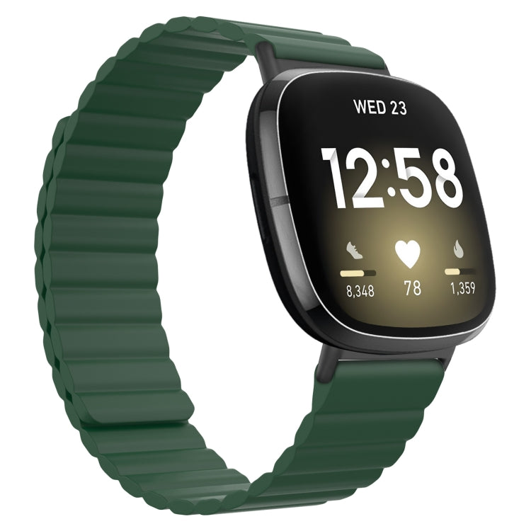 Cinturino universale in silicone magnetico, For Fitbit Versa 3 / Sense, For Fitbit Versa 4 / Sense 2