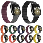 Cinturino universale in silicone magnetico, For Fitbit Versa 3 / Sense, For Fitbit Versa 4 / Sense 2