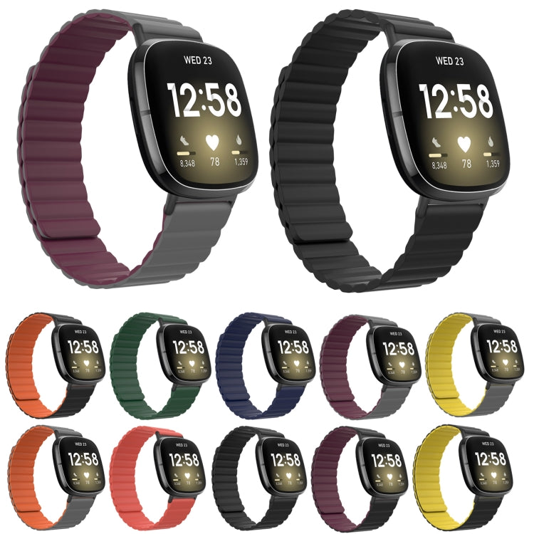 Cinturino universale in silicone magnetico, For Fitbit Versa 3 / Sense, For Fitbit Versa 4 / Sense 2