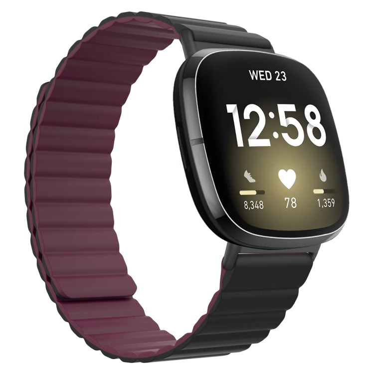 Cinturino universale in silicone magnetico, For Fitbit Versa 3 / Sense, For Fitbit Versa 4 / Sense 2