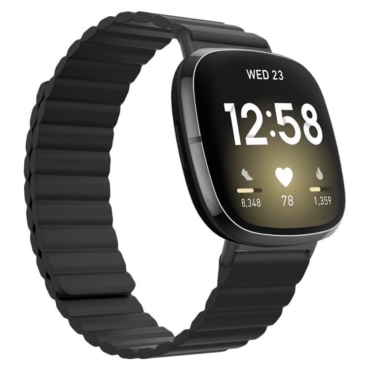 Cinturino universale in silicone magnetico, For Fitbit Versa 3 / Sense, For Fitbit Versa 4 / Sense 2