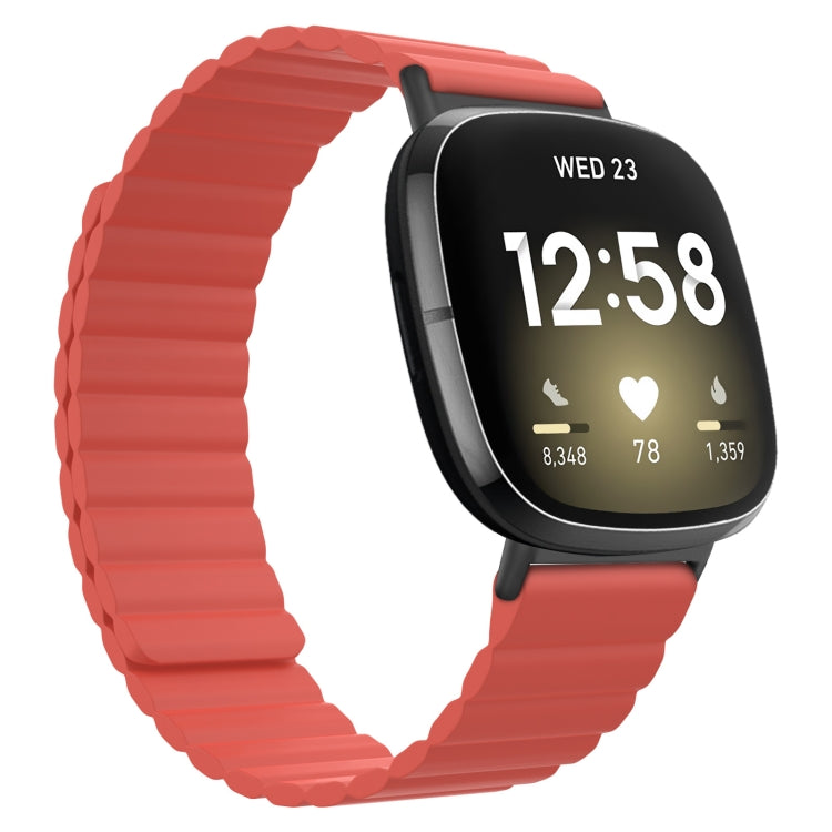 Cinturino universale in silicone magnetico, For Fitbit Versa 3 / Sense, For Fitbit Versa 4 / Sense 2