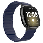 Cinturino universale in silicone magnetico, For Fitbit Versa 3 / Sense, For Fitbit Versa 4 / Sense 2