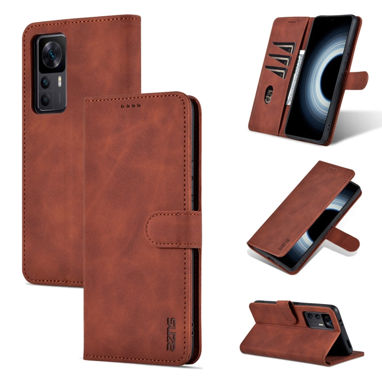AZNS Skin Feel Calf Texture Flip Custodia in pelle per telefono, For Xiaomi 12T / 12T Pro / Redmi K50 Ultra, For Huawei Mate 50 Pro, For Honor X40