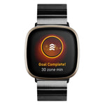 Cinturino in metallo con fibbia a farfalla per Fitbit Versa 4