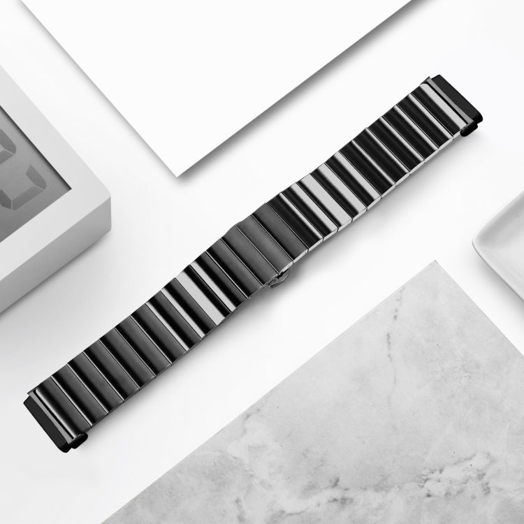 Cinturino in metallo con fibbia a farfalla per Fitbit Versa 4