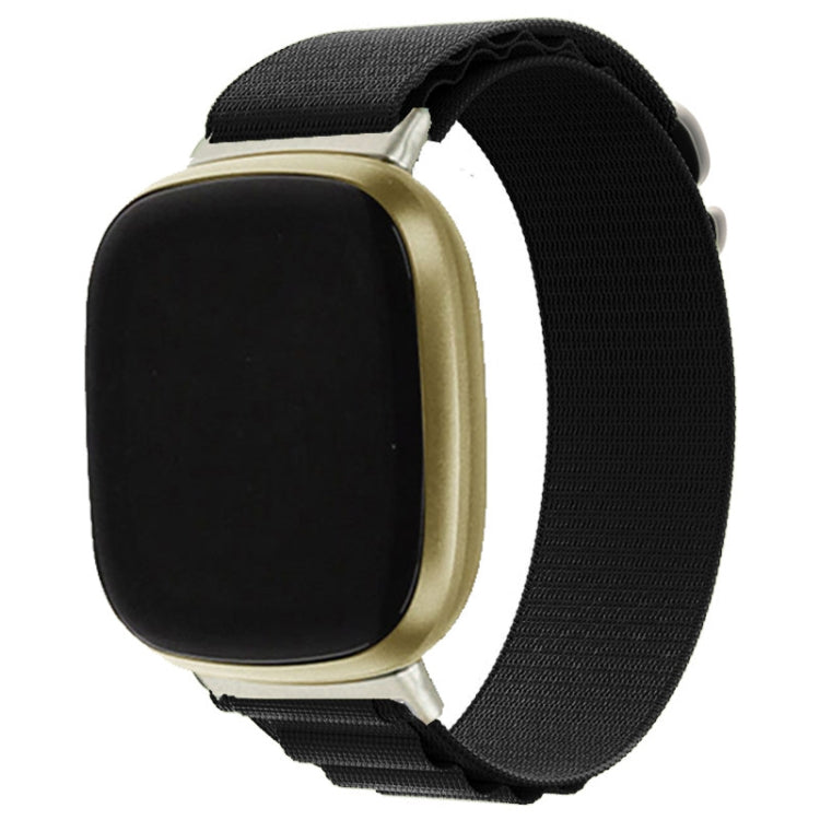 Cinturino per orologio in nylon con anello universale, For Fitbit Versa 3 / Sense, For Fitbit Versa 4 / Sense 2