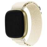 Cinturino per orologio in nylon con anello universale, For Fitbit Versa 3 / Sense, For Fitbit Versa 4 / Sense 2