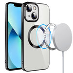 Custodia per telefono in TPU MagSafe galvanica con pellicola per lenti, For iPhone 14, For iPhone 14 Pro, For iPhone 14 Plus