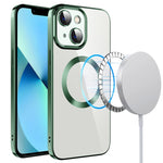 Custodia per telefono in TPU MagSafe galvanica con pellicola per lenti, For iPhone 14, For iPhone 14 Pro, For iPhone 14 Plus