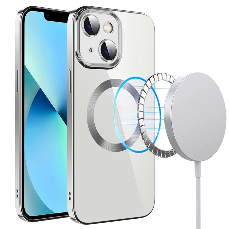 Custodia per telefono in TPU MagSafe galvanica con pellicola per lenti, For iPhone 14, For iPhone 14 Pro, For iPhone 14 Plus