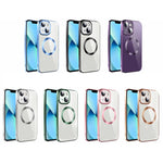 Custodia per telefono in TPU MagSafe galvanica con pellicola per lenti, For iPhone 14, For iPhone 14 Pro, For iPhone 14 Plus