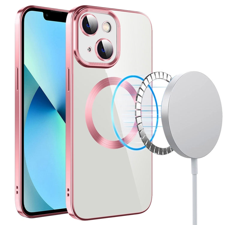 Custodia per telefono in TPU MagSafe galvanica con pellicola per lenti, For iPhone 14, For iPhone 14 Pro, For iPhone 14 Plus