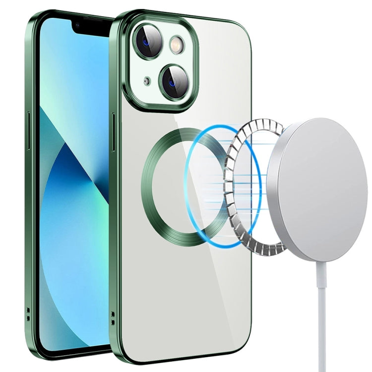Custodia per telefono in TPU MagSafe galvanica con pellicola per lenti, For iPhone 14, For iPhone 14 Pro, For iPhone 14 Plus