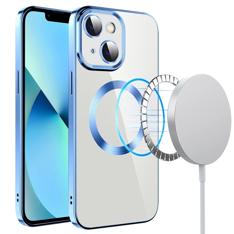 Custodia per telefono in TPU MagSafe galvanica con pellicola per lenti, For iPhone 14, For iPhone 14 Pro, For iPhone 14 Plus
