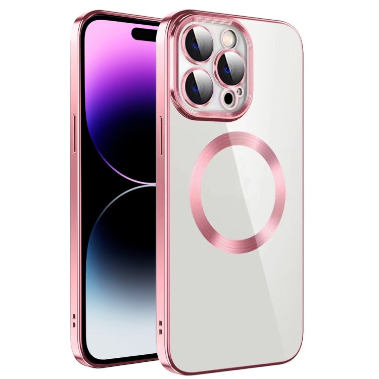 Custodia per telefono in TPU MagSafe galvanica con pellicola per lenti, For iPhone 14 Pro Max, For iPhone 13, For iPhone 13 Pro