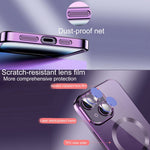 Custodia per telefono in TPU MagSafe galvanica con pellicola per lenti, For iPhone 14 Pro Max, For iPhone 13, For iPhone 13 Pro