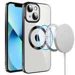 Custodia per telefono in TPU MagSafe galvanica con pellicola per lenti, For iPhone 14 Pro Max, For iPhone 13, For iPhone 13 Pro