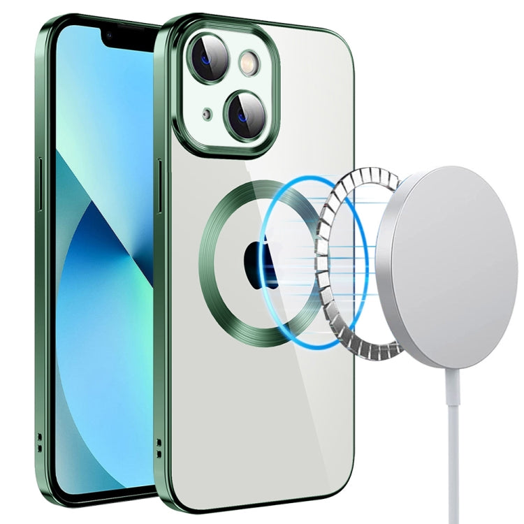 Custodia per telefono in TPU MagSafe galvanica con pellicola per lenti, For iPhone 14 Pro Max, For iPhone 13, For iPhone 13 Pro