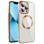 Custodia per telefono in TPU MagSafe galvanica con pellicola per lenti, For iPhone 14 Pro Max, For iPhone 13, For iPhone 13 Pro