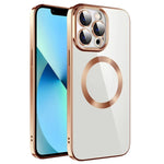 Custodia per telefono in TPU MagSafe galvanica con pellicola per lenti, For iPhone 13 Pro Max, For iPhone 12, For iPhone 12 Pro