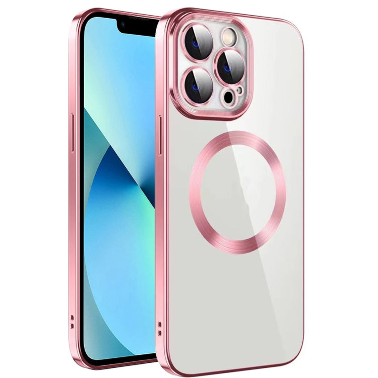 Custodia per telefono in TPU MagSafe galvanica con pellicola per lenti, For iPhone 12 Pro Max