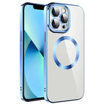 Custodia per telefono in TPU MagSafe galvanica con pellicola per lenti, For iPhone 12 Pro Max