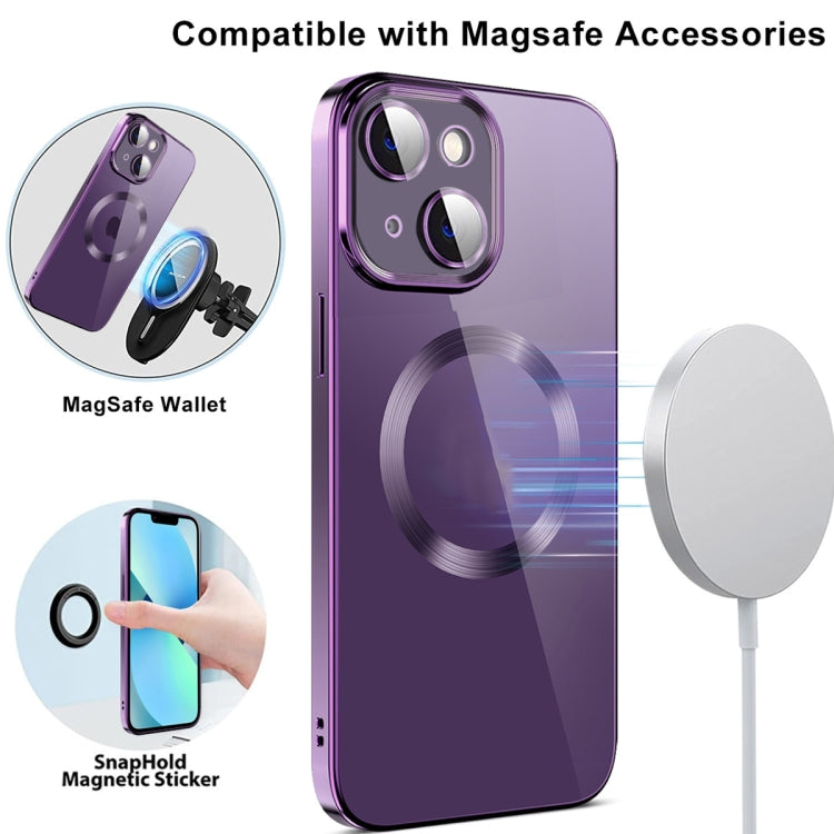 Custodia per telefono in TPU MagSafe galvanica con pellicola per lenti, For iPhone 12 Pro Max