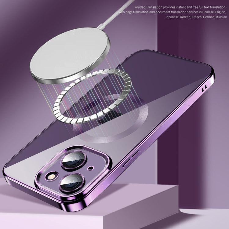 Custodia per telefono in TPU MagSafe galvanica con pellicola per lenti, For iPhone 12 Pro Max