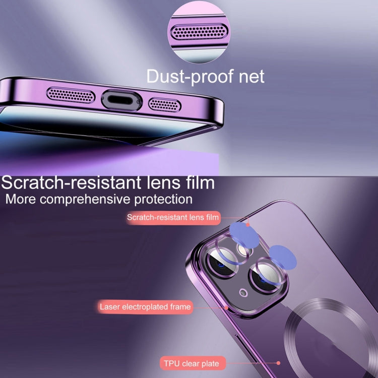 Custodia per telefono in TPU MagSafe galvanica con pellicola per lenti, For iPhone 12 Pro Max