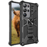 Custodia per telefono magnetica antiurto in TPU + PC con supporto, For Samsung Galaxy S23 Ultra 5G