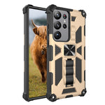 Custodia per telefono magnetica antiurto in TPU + PC con supporto, For Samsung Galaxy S23 Ultra 5G