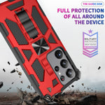 Custodia per telefono magnetica antiurto in TPU + PC con supporto, For Samsung Galaxy S23 Ultra 5G