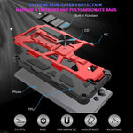 Custodia per telefono magnetica antiurto in TPU + PC con supporto, For Samsung Galaxy S23 Ultra 5G