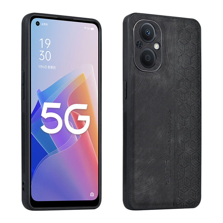 Custodia per telefono AZNS in pelle goffrata 3D, For OPPO A96 5G / F21 Pro 5G