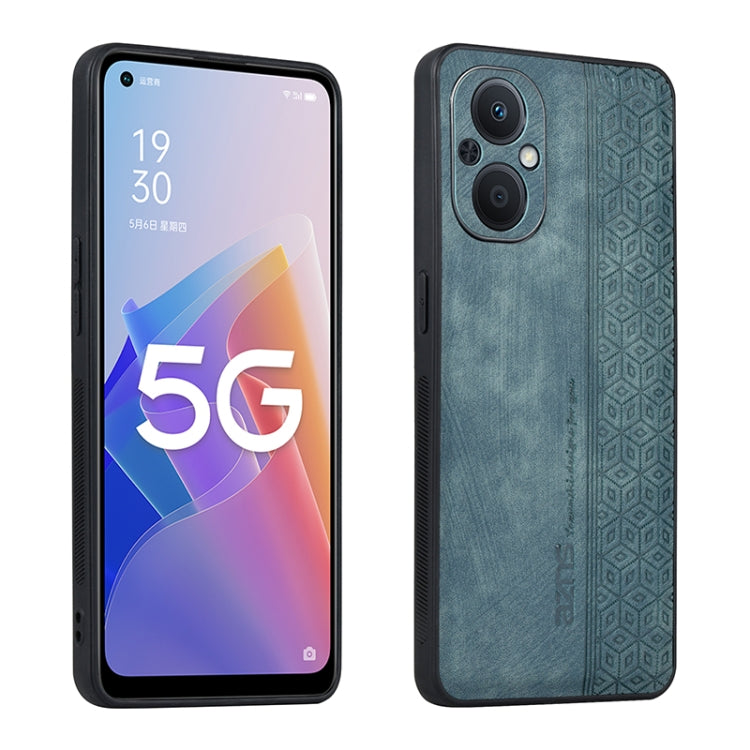 Custodia per telefono AZNS in pelle goffrata 3D, For OPPO A96 5G / F21 Pro 5G